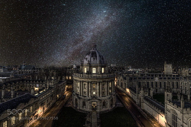 City night sky starry buildings free wallpaper - medium preview image