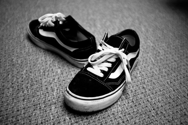 Black white shoes carpeting room free wallpaper - medium preview image