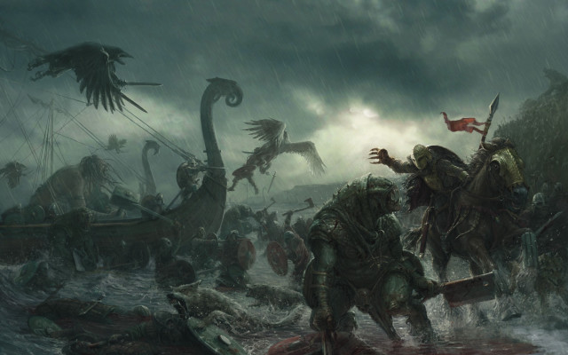 Group people boat water dragon free wallpaper - medium preview image