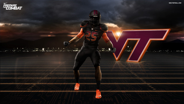 Football player running field dark free wallpaper - medium preview image