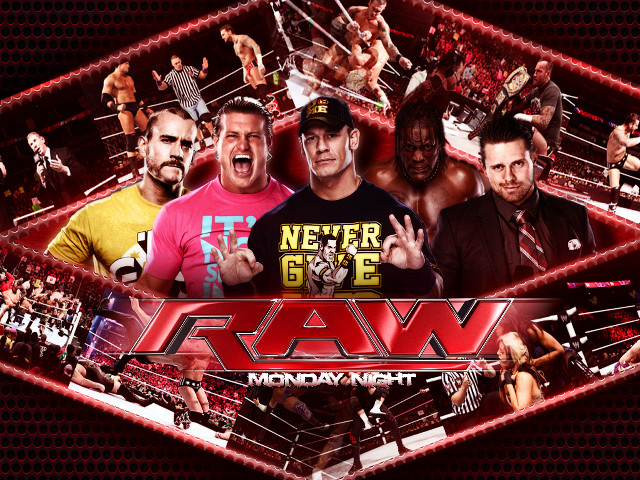 Wrestlers red background raw monday free wallpaper - medium preview image