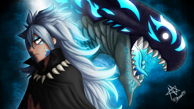 Man whitehair beard shark blueeyes free wallpaper - medium preview image
