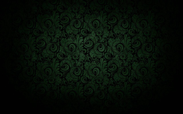 Dark green wallpaper swirls leaves free wallpaper - medium preview image