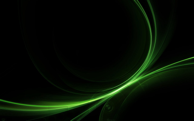 Green abstract background black swirl #2 free wallpaper - medium preview image