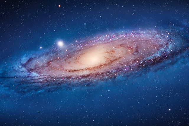 Large colorful spiral galaxy stars #8 free wallpaper - medium preview image