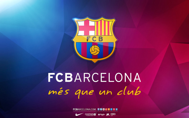 Colorful background soccer ball barcelona free wallpaper - medium preview image