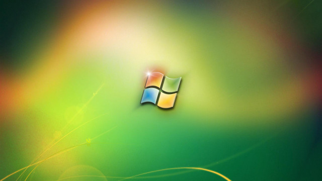 Computer screen windows logo blurry free wallpaper - medium preview image