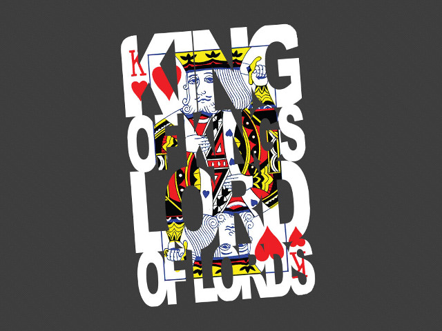 King of hearts card black free wallpaper - medium preview image