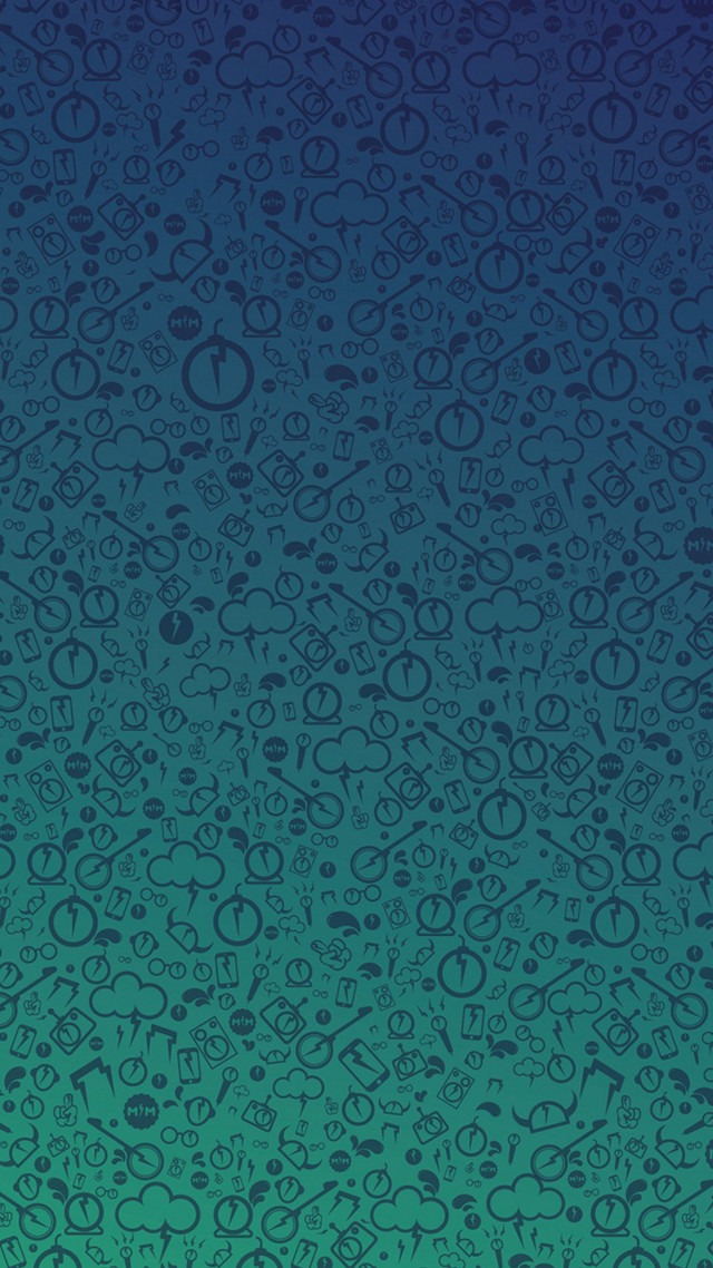 Blue green background skulls hearts free wallpaper - medium preview image