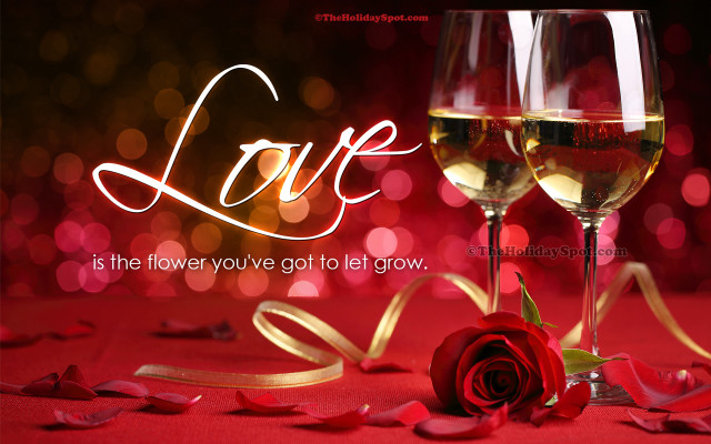 Two wine glasses rose ribbon free wallpaper - medium preview image