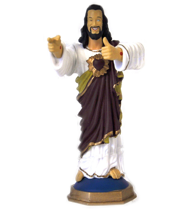 Jesus thumbs up statue white free wallpaper - medium preview image