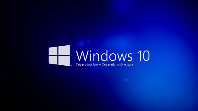 Blue background windows10 logo image free wallpaper - medium preview image