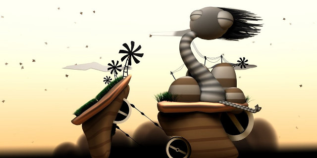 Cartoon woman rock hat flower free wallpaper - medium preview image