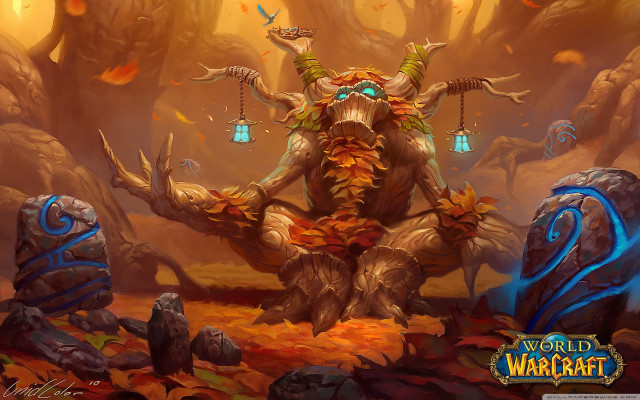 Demon horns forest sitting rocks free wallpaper - medium preview image