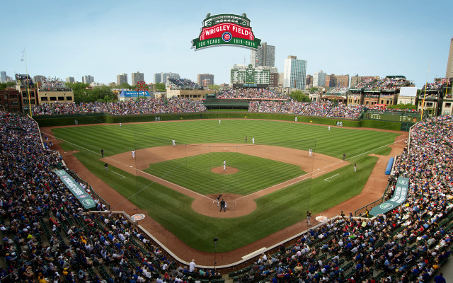 Baseball stadium filled crowd watching free wallpaper - medium preview image