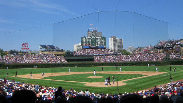 Baseball game stadium crowd fans free wallpaper - medium preview image