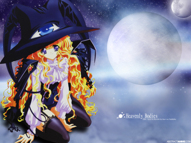 Cartoon woman hat cat costume free wallpaper - medium preview image