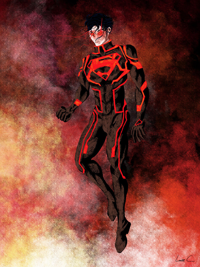 Man red black suit running #2 free wallpaper - medium preview image