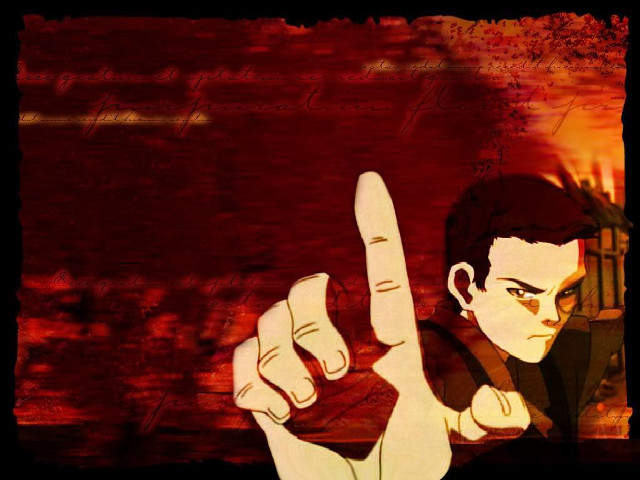 Man peace sign red background free wallpaper - medium preview image