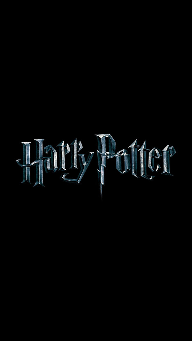 Harry potter logo black background free wallpaper - medium preview image