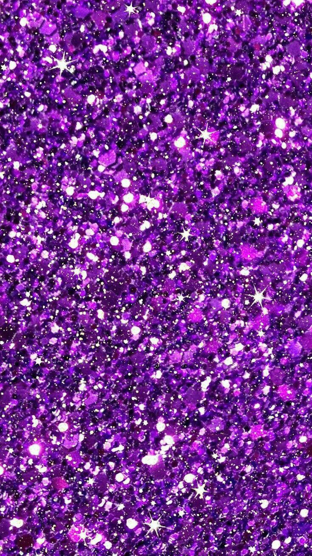 Purple glitter white stars black free wallpaper - medium preview image