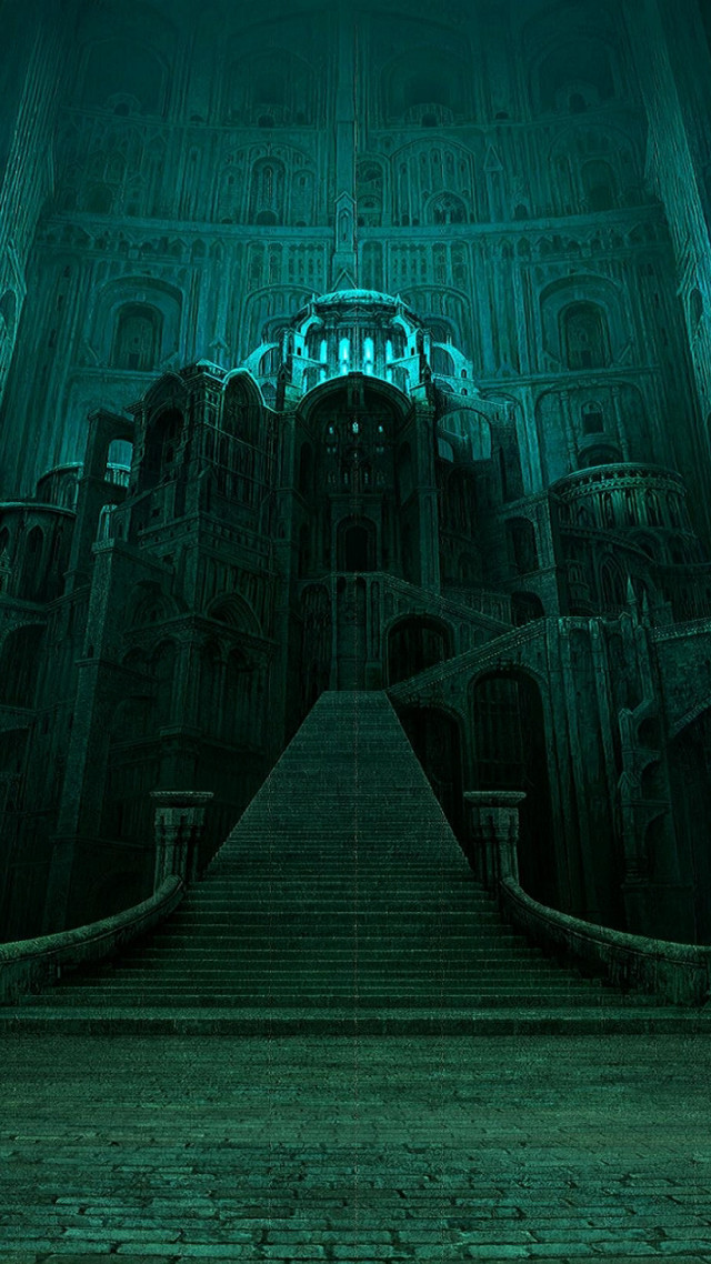 Staircase castle clock tower background free wallpaper - medium preview image