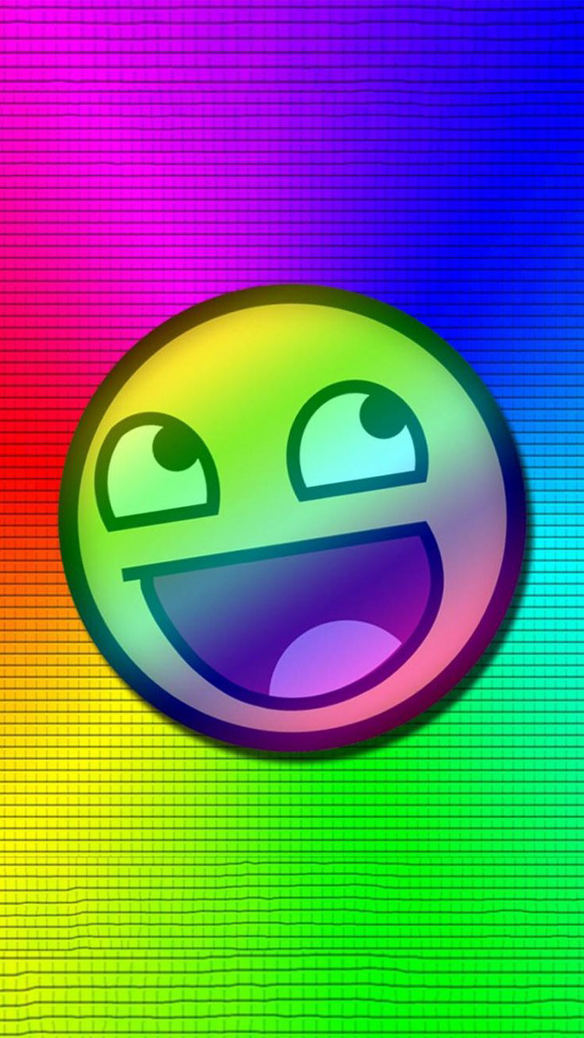 Smiley rainbow blue red background free wallpaper - medium preview image
