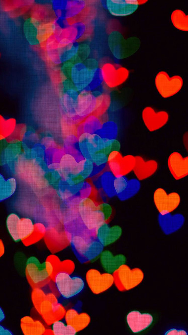 Blurry hearts dark building background free wallpaper - medium preview image