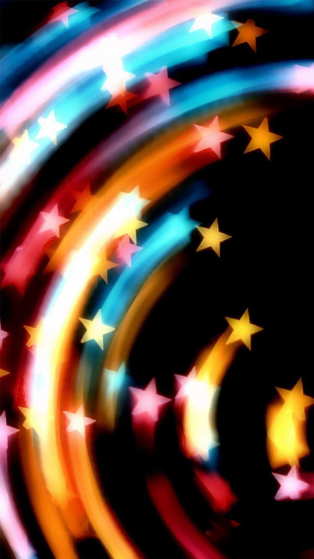 Colorful background stars circles light free wallpaper - medium preview image