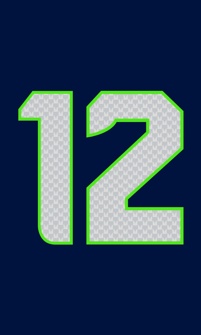 Green white number twelve dan free wallpaper - medium preview image
