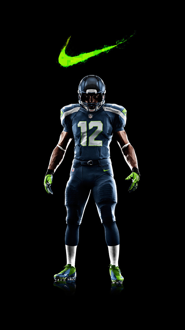 Football player green nike logo free wallpaper - medium preview image