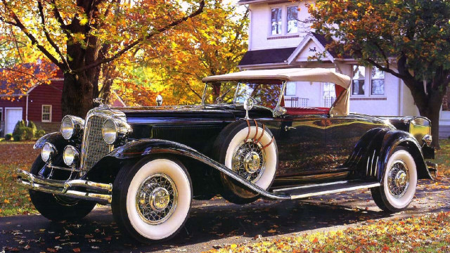 Old model car art deco free wallpaper - medium preview image