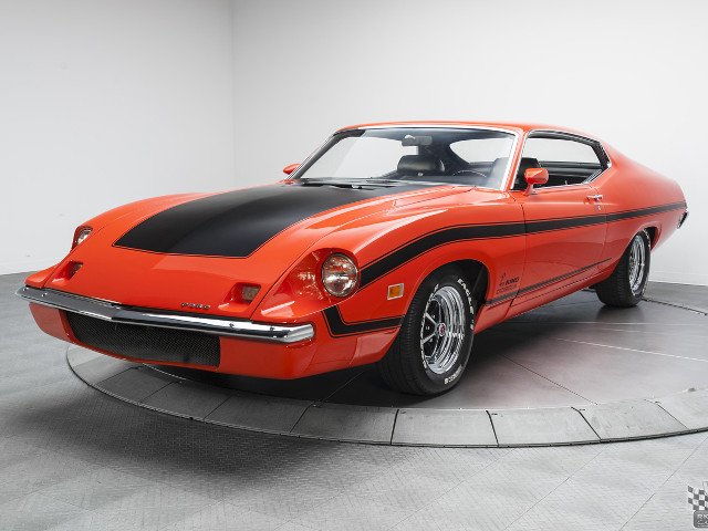 Red car black stripes hood free wallpaper - medium preview image