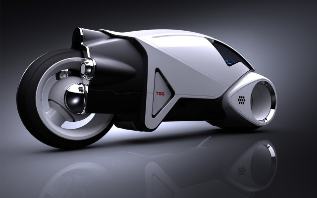 Futuristic motorcycle image showcase #3 free wallpaper - medium preview image