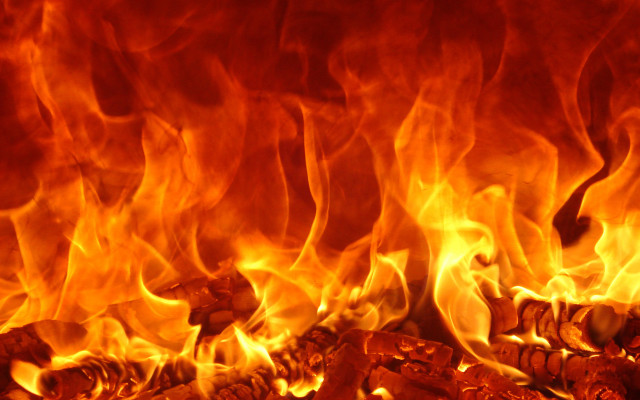 Fire flame ember burning abstract free wallpaper - medium preview image