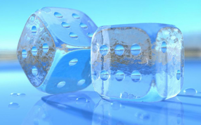 Dices shiny surface water droplets free wallpaper - medium preview image
