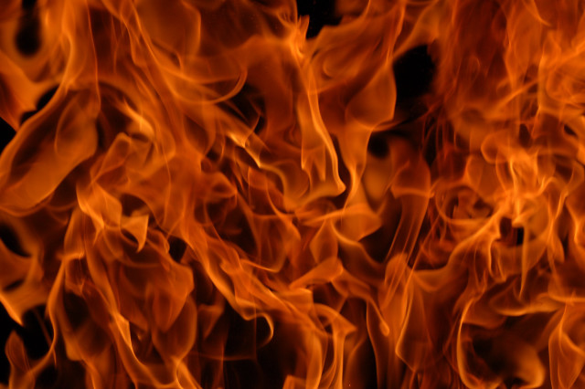 Fire flame ember abstract digital free wallpaper - medium preview image