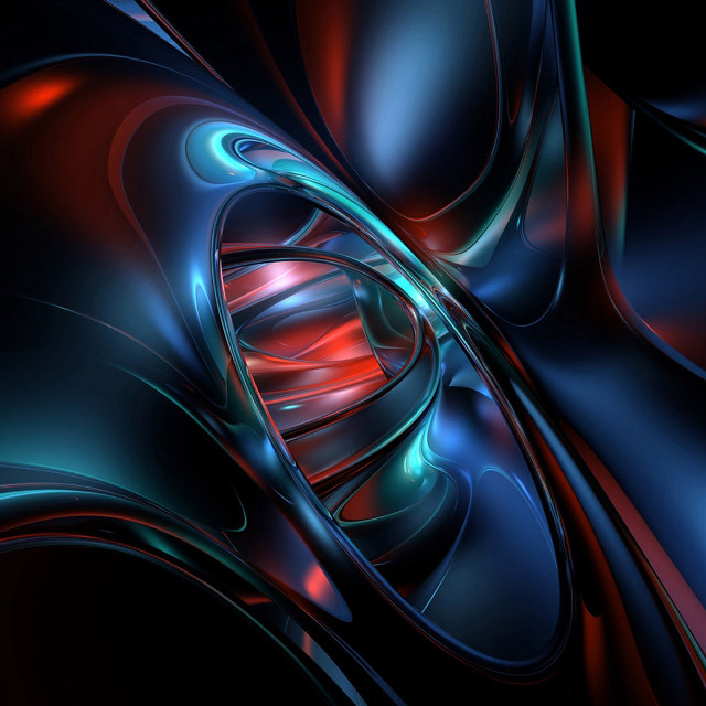 Blue red swirl red center free wallpaper - medium preview image