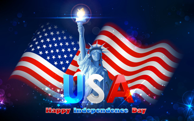 Independence day statue liberty american free wallpaper - medium preview image