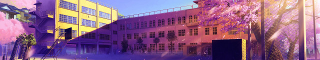 Building staircase tree foreground painting free wallpaper - medium preview image