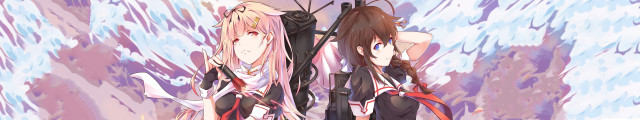 Anime girls wall blue pink free wallpaper - medium preview image