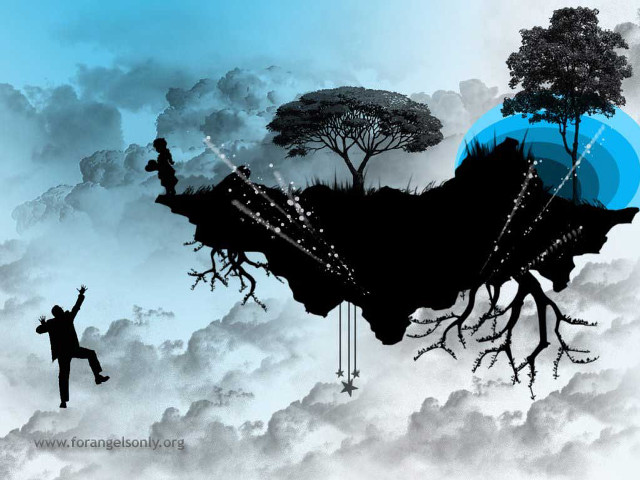 Man swinging tree swing sky free wallpaper - medium preview image
