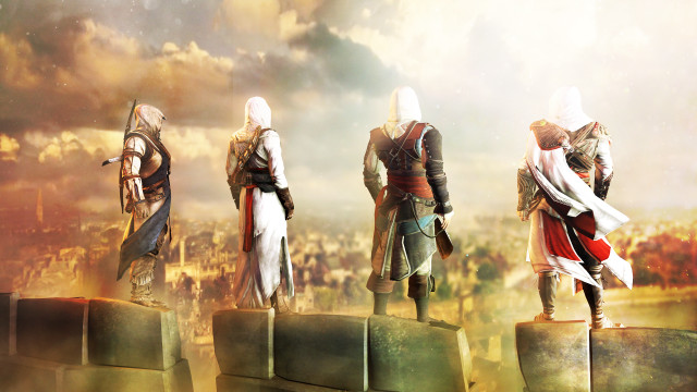 Knights stone wall crowd people free wallpaper - medium preview image