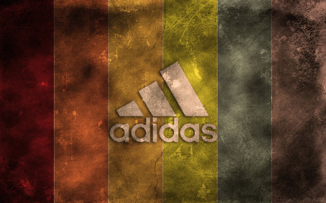 Adidas colored stripes black background free wallpaper - medium preview image
