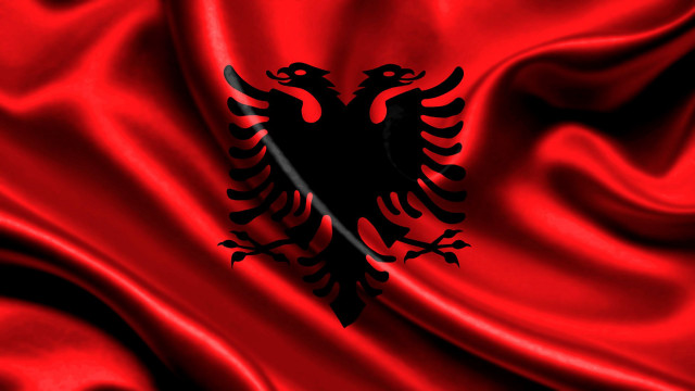 Red black flag black eagle free wallpaper - medium preview image