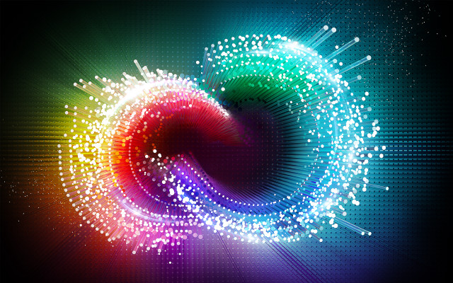 Colorful abstract circular background city free wallpaper - medium preview image
