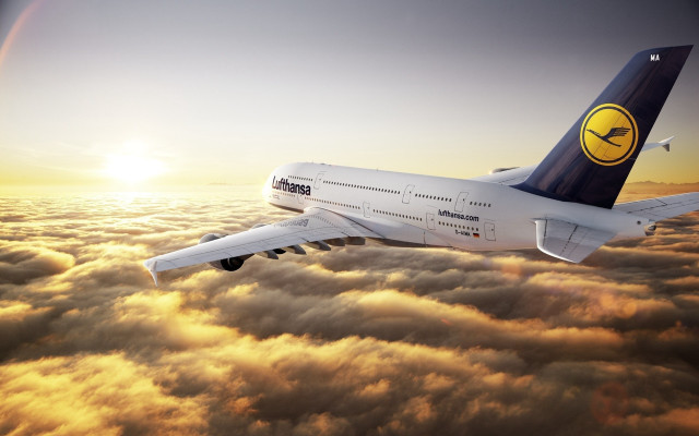 Ei q aircraft jetliner cloudy free wallpaper - medium preview image