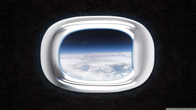 Airplane window clouds sky earth free wallpaper - medium preview image