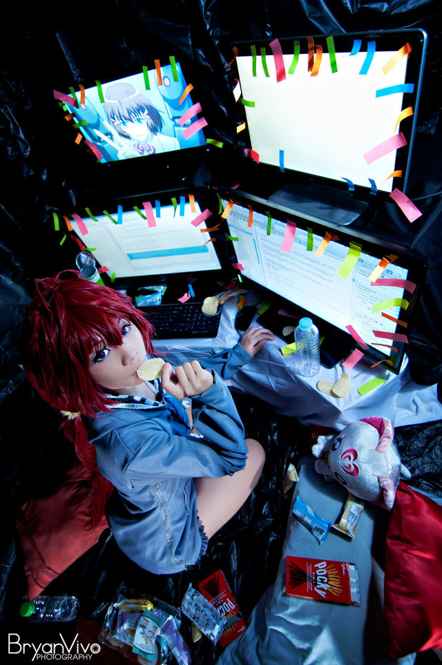 Doll sitting computer screen stuffed free wallpaper - medium preview image