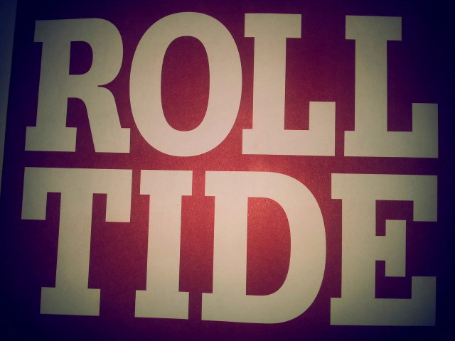 Roll tide sign closeup black free wallpaper - medium preview image